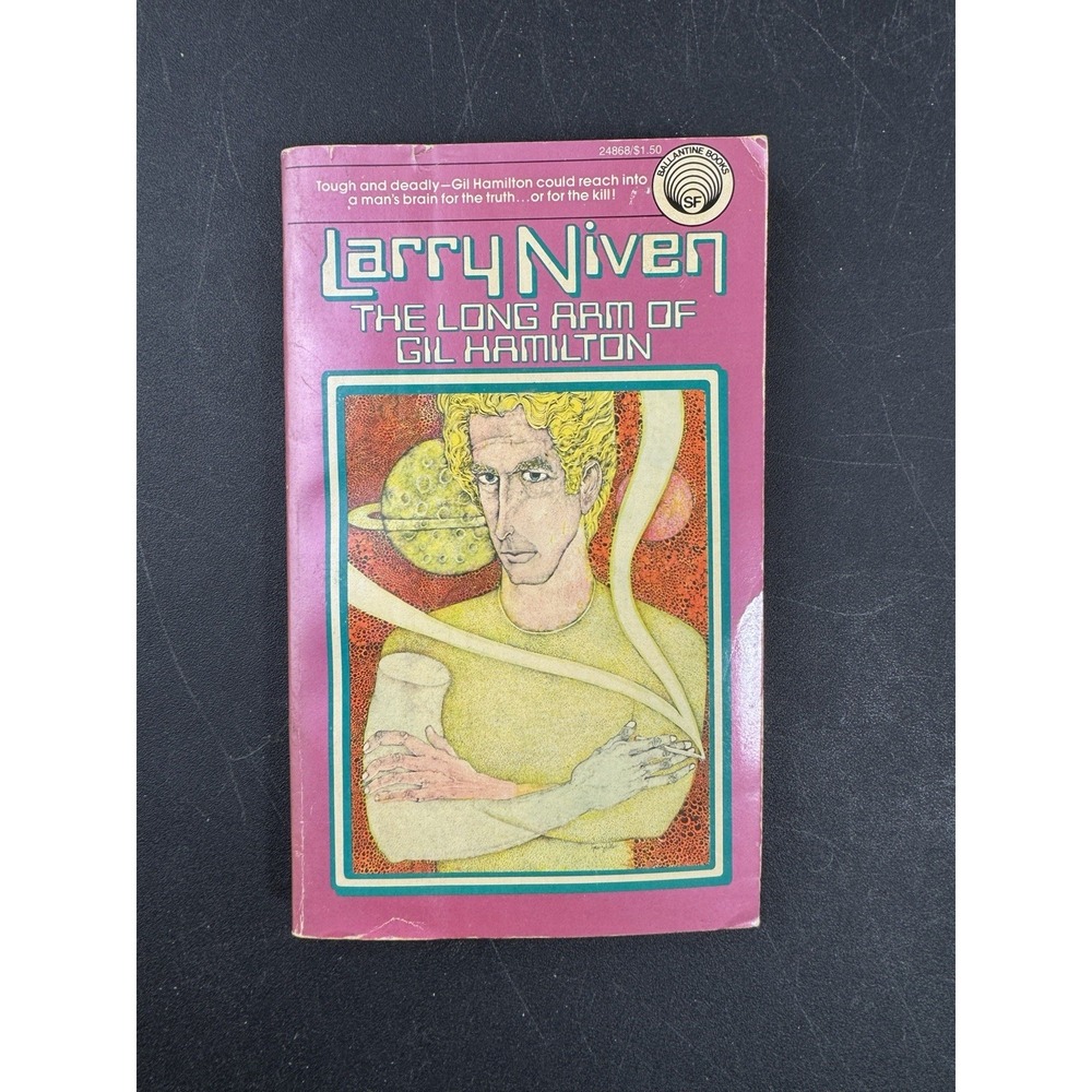 The Long‎ Arm of Gil Hamilton Larry Niven 1976 Ballantine Books Sci Fi Paperback